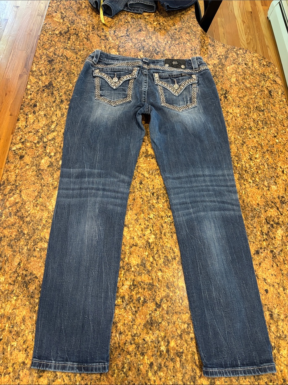 Miss Me Women's Skinny Jeans in Faded Blue Denim
